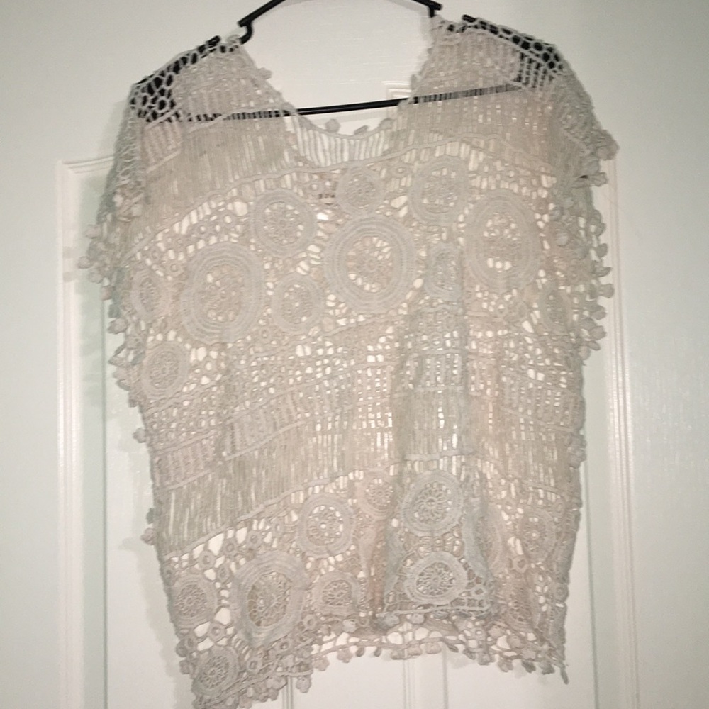 Lace swimsuit cover up
